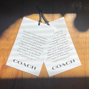 Coach tag set